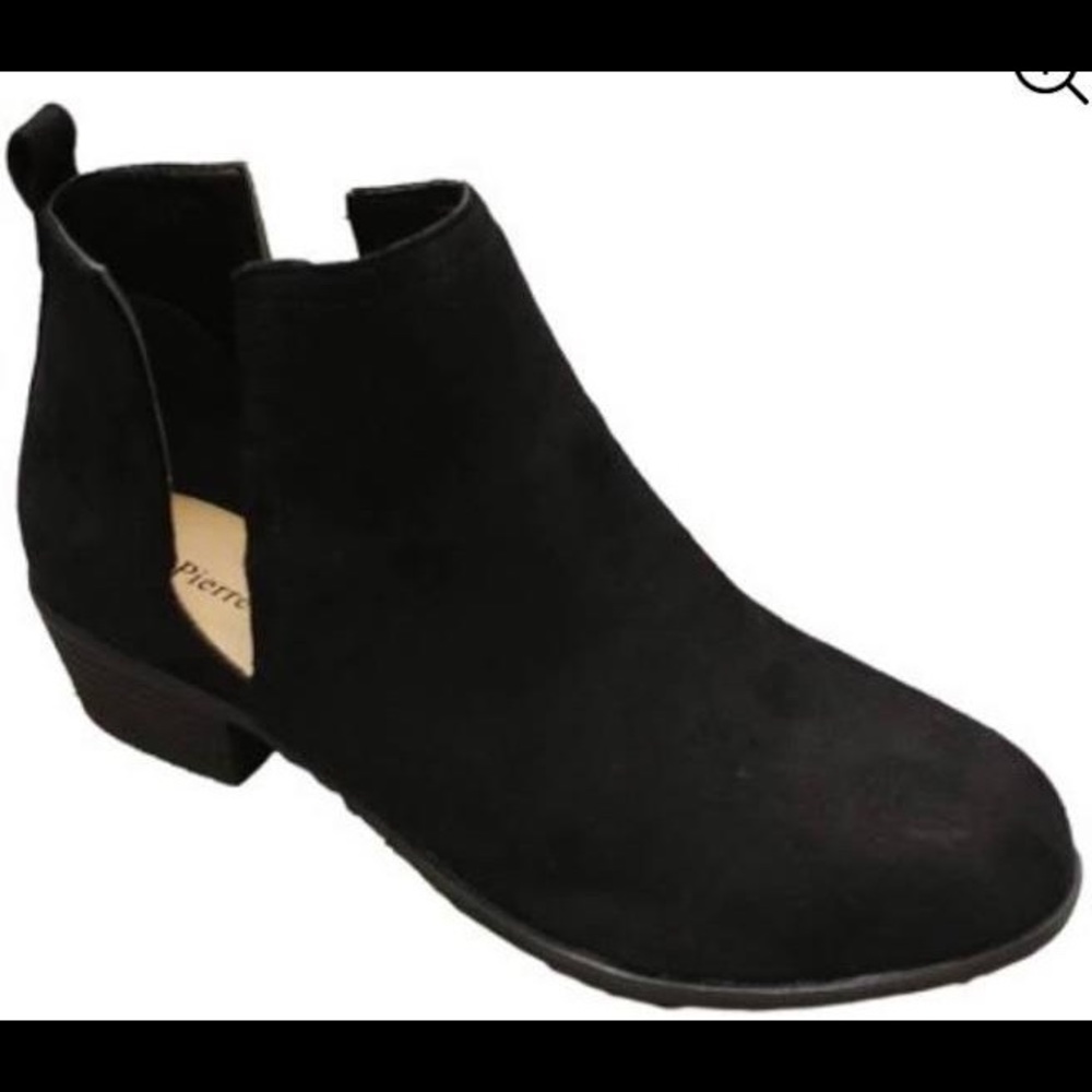 Pierre Dumas Black Suede Ankle Boots